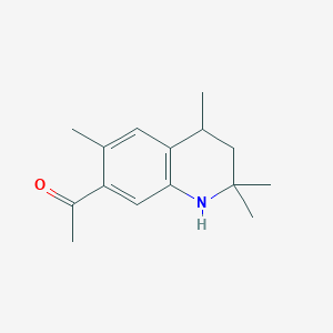 molecular formula C15H21NO B1412626 1-(2,2,4,6-Tetramethyl-1,2,3,4-tetrahydroquinolin-7-yl)ethanone CAS No. 2096170-07-7