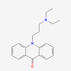 molecular formula C20H24N2O B14126262 10-(3-(diethylamino)propyl)acridin-9(10H)-one 