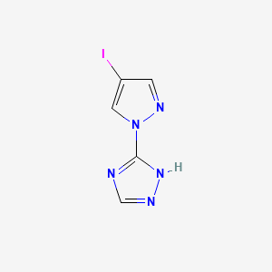 3-(4-Iodo-1h-pyrazol-1-yl)-1h-1,2,4-triazole