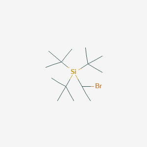 molecular formula C14H31BrSi B14126279 (1-Bromoethyl)(tri-tert-butyl)silane CAS No. 89200-86-2