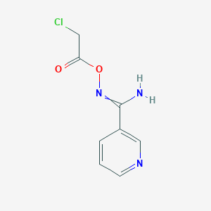 [[Amino(pyridin-3-yl)methylidene]amino] 2-chloroacetate