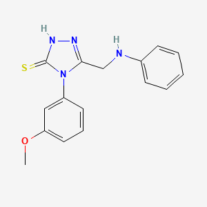 4-(3-methoxyphenyl)-5-[(phenylamino)methyl]-4H-1,2,4-triazole-3-thiol