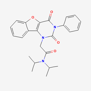 2-(2,4-dioxo-3-phenyl-3,4-dihydrobenzofuro[3,2-d]pyrimidin-1(2H)-yl)-N,N-diisopropylacetamide