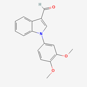 molecular formula C17H15NO3 B1412636 1-(3,4-Dimethoxyphenyl)-1h-indole-3-carbaldehyde CAS No. 2088525-41-9