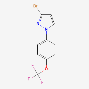 molecular formula C10H6BrF3N2O B1412638 3-Bromo-1-(4-trifluoromethoxyphenyl)-1H-pyrazole CAS No. 2203016-53-7