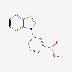 molecular formula C16H13NO2 B14126382 Methyl 3-(1H-indol-1-yl)benzoate 