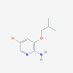 molecular formula C9H13BrN2O B1412639 5-溴-3-异丁氧基吡啶-2-胺 CAS No. 2091032-36-7