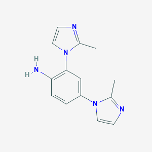 B141264 2,4-Bis-(2-methyl-imidazol-1-YL)-phenylamine CAS No. 134485-97-5