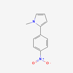 molecular formula C11H10N2O2 B14126404 1-Methyl-2-(4-nitrophenyl)-1H-pyrrole 