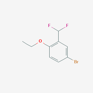 molecular formula C9H9BrF2O B1412642 4-Bromo-2-difluoromethyl-1-ethoxybenzene CAS No. 2167992-65-4