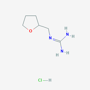 molecular formula C6H14ClN3O B1412643 N-(Tetrahydro-2-furanylmethyl)guanidine hydrochloride CAS No. 2203015-54-5