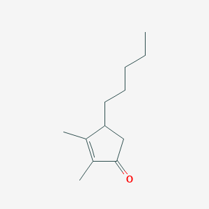 2,3-Dimethyl-4-pentylcyclopent-2-EN-1-one