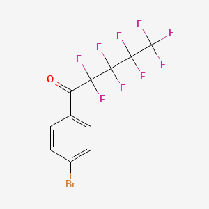 molecular formula C11H4BrF9O B14126444 1-(4-Bromophenyl)-2,2,3,3,4,4,5,5,5-nonafluoropentan-1-one CAS No. 1228786-80-8