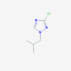 molecular formula C6H10ClN3 B1412646 3-Chloro-1-isobutyl-1H-1,2,4-triazole CAS No. 1851671-13-0