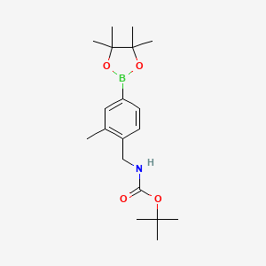 [2-Methyl-4-(4,4,5,5-tetramethyl-[1,3,2]dioxaborolan-2-yl)-benzyl]-carbamic acid tert-butyl ester