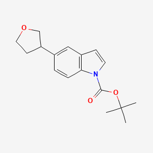 tert-Butyl 5-(tetrahydrofuran-3-yl)-1H-indole-1-carboxylate