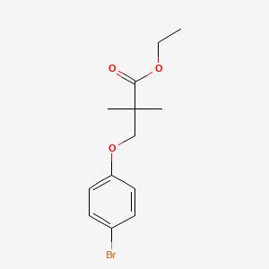 molecular formula C13H17BrO3 B1412651 3-(4-溴苯氧基)-2,2-二甲基丙酸乙酯 CAS No. 2202948-74-9
