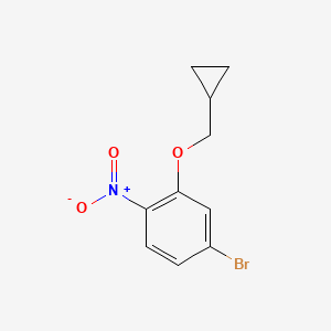 4-Bromo-2-cyclopropylmethoxy-1-nitro-benzene