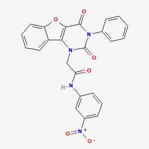 2-(2,4-dioxo-3-phenyl-3,4-dihydrobenzofuro[3,2-d]pyrimidin-1(2H)-yl)-N-(3-nitrophenyl)acetamide