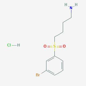 molecular formula C10H15BrClNO2S B1412656 4-(3-Bromobenzenesulfonyl)-butylamine hydrochloride CAS No. 2206200-16-8