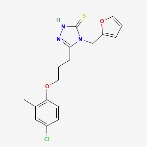 5-[3-(4-chloro-2-methylphenoxy)propyl]-4-(furan-2-ylmethyl)-4H-1,2,4-triazole-3-thiol