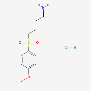 molecular formula C11H18ClNO3S B1412657 4-(4-Methoxybenzenesulfonyl)-butylamine hydrochloride CAS No. 2208654-87-7