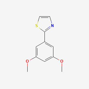 molecular formula C11H11NO2S B14126587 2-(3,5-Dimethoxyphenyl)thiazole 