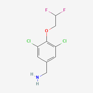 molecular formula C9H9Cl2F2NO B1412659 3,5-Dichloro-4-(2,2-difluoroethoxy)-benzylamine CAS No. 2168382-35-0