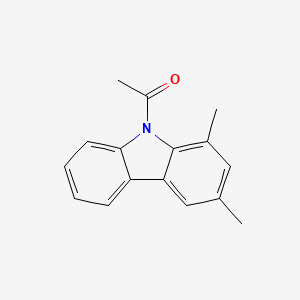 molecular formula C16H15NO B14126596 1-(1,3-Dimethyl-9H-carbazol-9-yl)ethan-1-one 