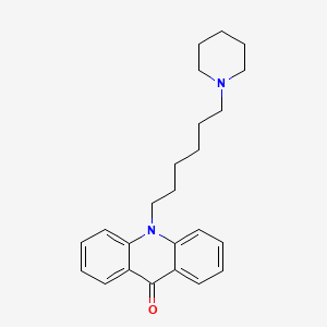 10-(6-(piperidin-1-yl)hexyl)acridin-9(10H)-one