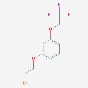 molecular formula C10H10BrF3O2 B1412661 1-(2-Bromoethoxy)-3-(2,2,2-trifluoroethoxy)-benzene CAS No. 2169074-02-4