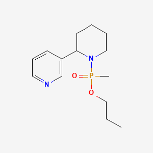 Propyl methyl[2-(pyridin-3-yl)piperidin-1-yl]phosphinate