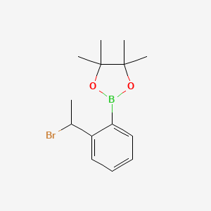 2-[2-(1-Bromoethyl)phenyl]-4,4,5,5-tetramethyl-1,3,2-dioxaborolane