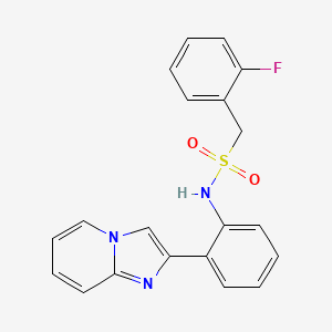 1-(2-fluorophenyl)-N-(2-(imidazo[1,2-a]pyridin-2-yl)phenyl)methanesulfonamide