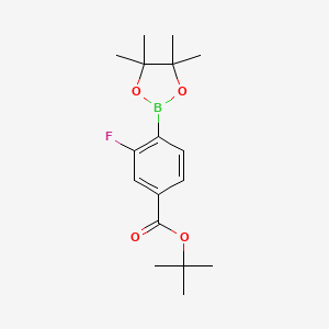 3-Fluoro-4-(4,4,5,5-tetramethyl-[1,3,2]dioxaborolan-2-yl)-benzoic acid tert-butyl ester