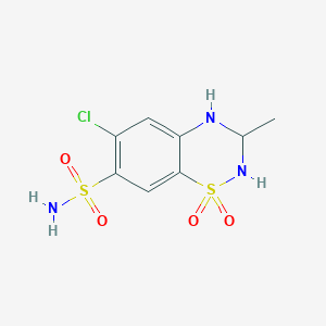 molecular formula C8H10ClN3O4S2 B14126673 3-Methylhydrochlorothiazide CAS No. 890-67-5