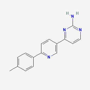 molecular formula C16H14N4 B1412668 4-(6-p-Tolylpyridin-3-yl)-pyrimidin-2-ylamine CAS No. 2088942-19-0
