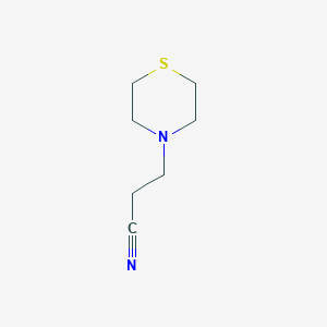 molecular formula C7H12N2S B14126693 3-(Thiomorpholin-4-yl)propanenitrile CAS No. 887570-93-6