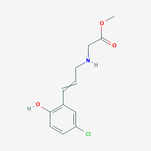 (E)-methyl 2-((3-(5-chloro-2-hydroxyphenyl)allyl)amino)acetate