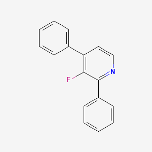 molecular formula C17H12FN B14126749 3-Fluoro-2,4-diphenylpyridine 