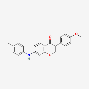 3-(4-Methoxyphenyl)-7-[(4-methylphenyl)amino]chromen-4-one