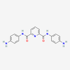 molecular formula C19H17N5O2 B14126759 N2,N6-bis(4-aminophenyl)-2,6-Pyridinedicarboxamide 