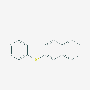 molecular formula C17H14S B14126767 Naphthalen-2-yl(m-tolyl)sulfane 