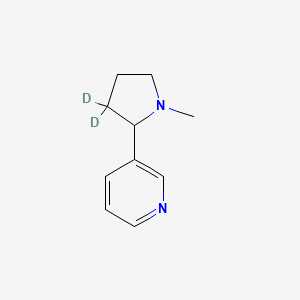 molecular formula C10H14N2 B14126770 3-(3,3-dideuterio-1-methylpyrrolidin-2-yl)pyridine CAS No. 1020719-66-7