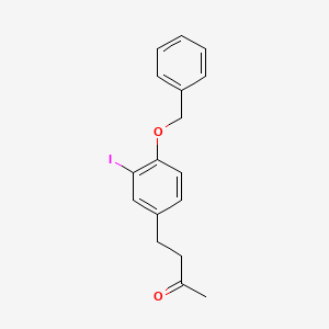molecular formula C17H17IO2 B1412678 4-(4-Benzyloxy-3-iodophenyl)butan-2-one CAS No. 1648893-47-3
