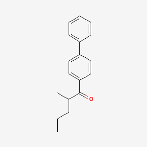 molecular formula C18H20O B14126792 1-([1,1'-Biphenyl]-4-yl)-2-methylpentan-1-one CAS No. 59662-28-1