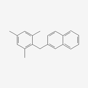 molecular formula C20H20 B14126802 2-(2,4,6-Trimethylbenzyl)naphthalene 