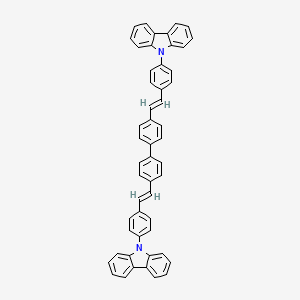 molecular formula C52H36N2 B14126807 4,4'-Bis(4-(9H-carbazol-9-yl)styryl)-1,1'-biphenyl CAS No. 850594-34-2