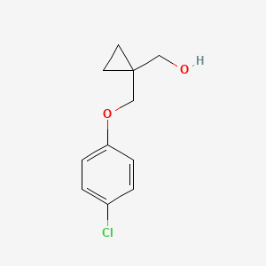molecular formula C11H13ClO2 B1412682 [1-(4-氯-苯氧甲基)-环丙基]-甲醇 CAS No. 2166665-11-6