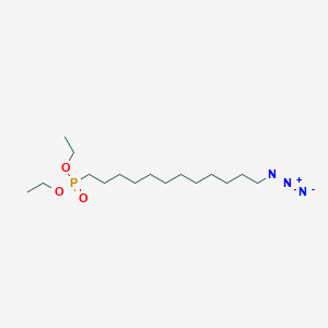 molecular formula C16H34N3O3P B14126829 Diethyl-12-azidododecylphosphonate 